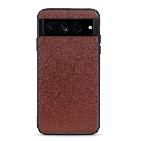 Custodia Lusso Pelle Cover B10H per Google Pixel 7 Pro 5G Marrone