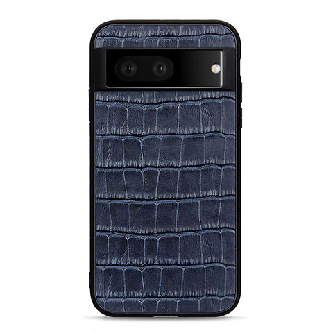 Custodia Lusso Pelle Cover B12H per Google Pixel 7 5G Blu