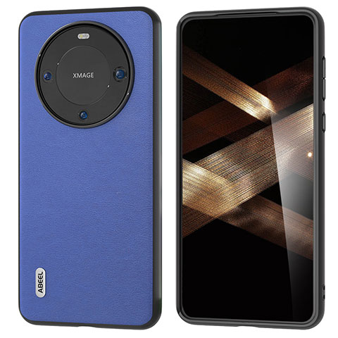 Custodia Lusso Pelle Cover BH1 per Huawei Mate 60 Blu Notte