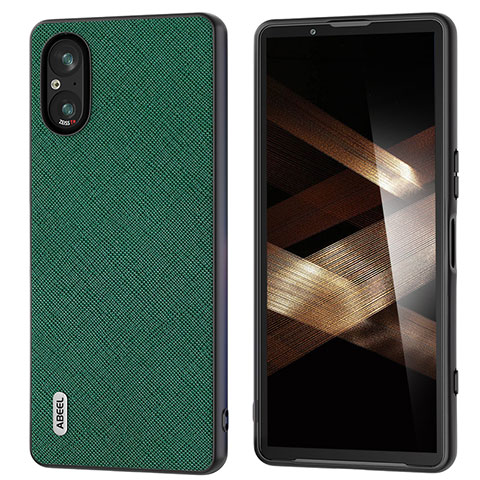 Custodia Lusso Pelle Cover BH5 per Sony Xperia 5 V Verde