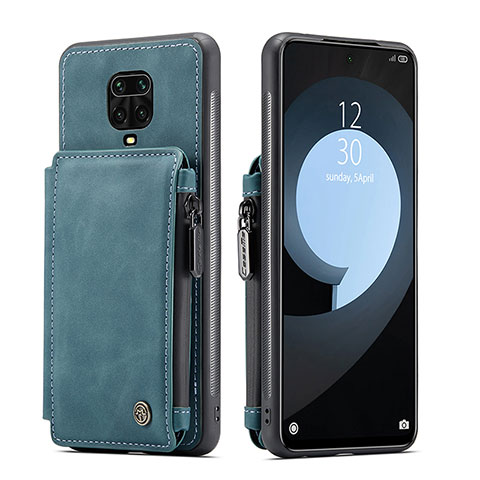 Custodia Lusso Pelle Cover C01S per Xiaomi Poco M2 Pro Blu