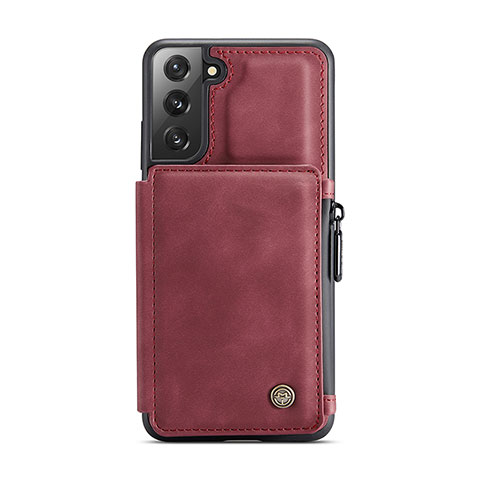 Custodia Lusso Pelle Cover C02S per Samsung Galaxy S21 Plus 5G Rosso