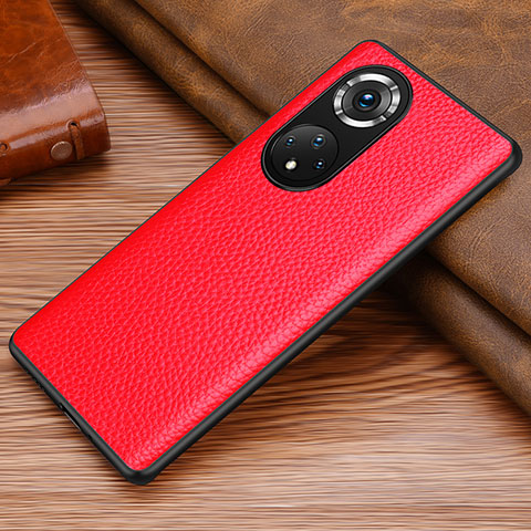 Custodia Lusso Pelle Cover DL1 per Huawei Honor 50 5G Rosso