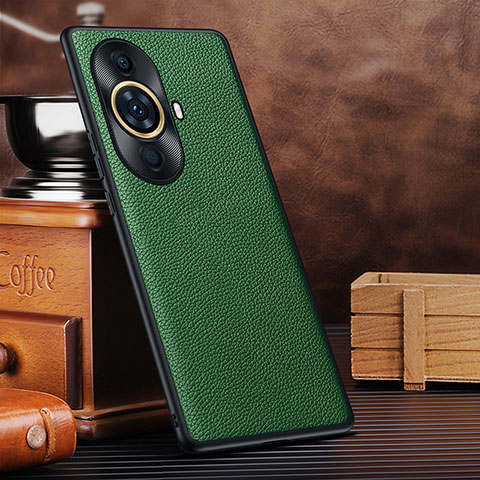 Custodia Lusso Pelle Cover DL1 per Huawei Nova 11 Pro Verde