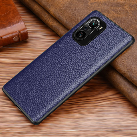 Custodia Lusso Pelle Cover DL1 per Xiaomi Mi 11i 5G Blu