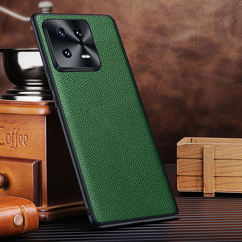 Custodia Lusso Pelle Cover DL1 per Xiaomi Mi 13 5G Verde