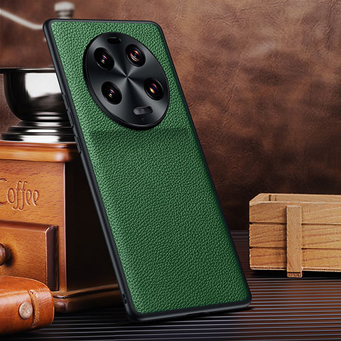 Custodia Lusso Pelle Cover DL1 per Xiaomi Mi 13 Ultra 5G Verde