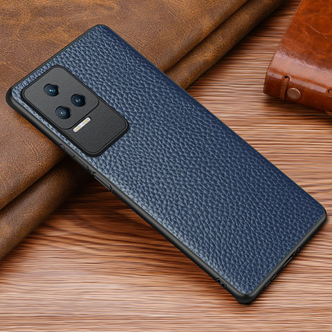 Custodia Lusso Pelle Cover DL1 per Xiaomi Redmi K50 Pro 5G Blu