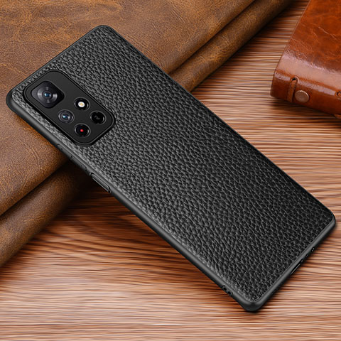 Custodia Lusso Pelle Cover DL1 per Xiaomi Redmi Note 11S 5G Nero