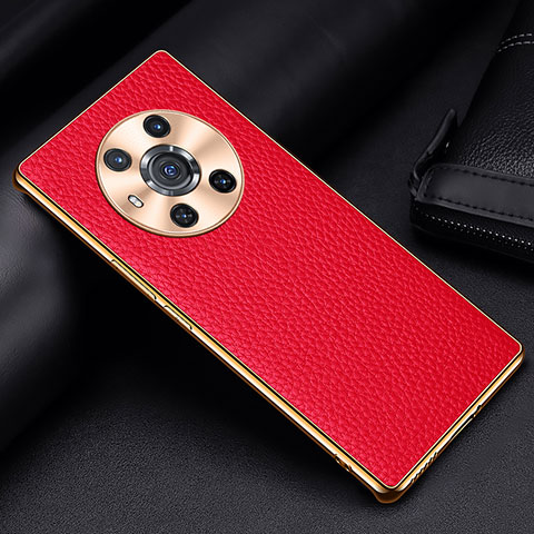 Custodia Lusso Pelle Cover DL2 per Huawei Honor Magic3 5G Rosso