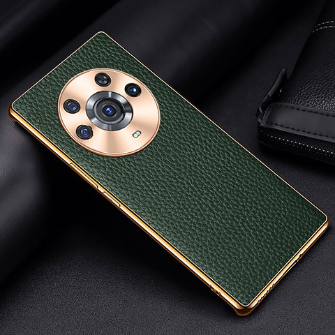 Custodia Lusso Pelle Cover DL2 per Huawei Honor Magic3 Pro 5G Verde