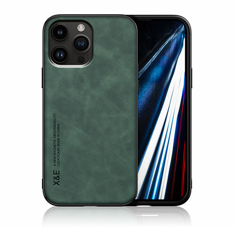 Custodia Lusso Pelle Cover DY1 per Apple iPhone 15 Pro Verde