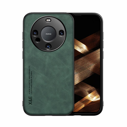 Custodia Lusso Pelle Cover DY1 per Huawei Mate 60 Pro Verde