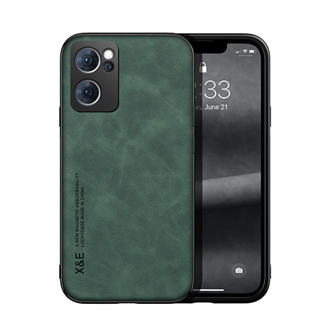 Custodia Lusso Pelle Cover DY1 per OnePlus Nord CE 2 5G Verde