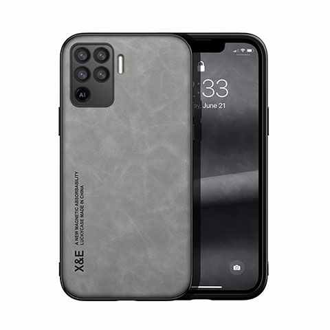 Custodia Lusso Pelle Cover DY1 per Oppo A94 4G Grigio