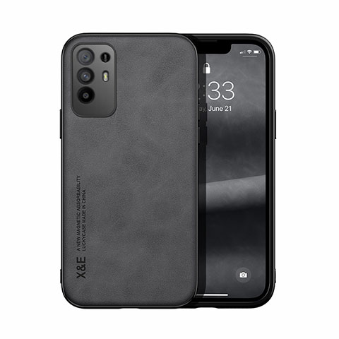 Custodia Lusso Pelle Cover DY1 per Oppo A95 5G Nero