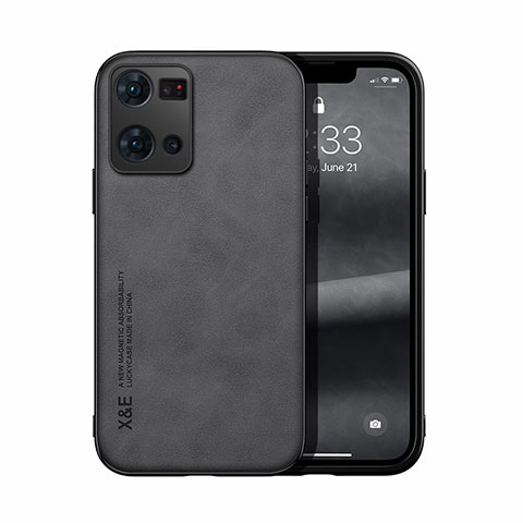 Custodia Lusso Pelle Cover DY1 per Oppo F21 Pro 4G Nero