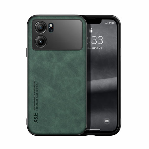 Custodia Lusso Pelle Cover DY1 per Oppo K10 5G Verde