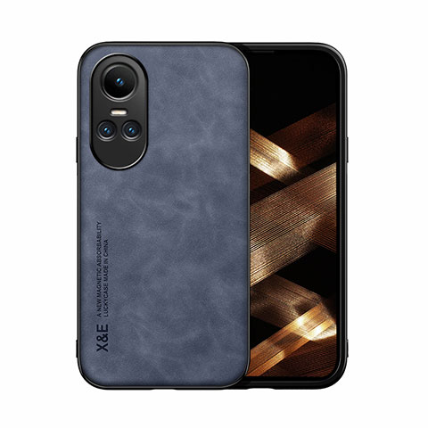 Custodia Lusso Pelle Cover DY1 per Oppo Reno10 Pro 5G Blu