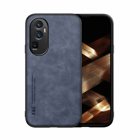 Custodia Lusso Pelle Cover DY1 per Oppo Reno10 Pro+ Plus 5G Blu