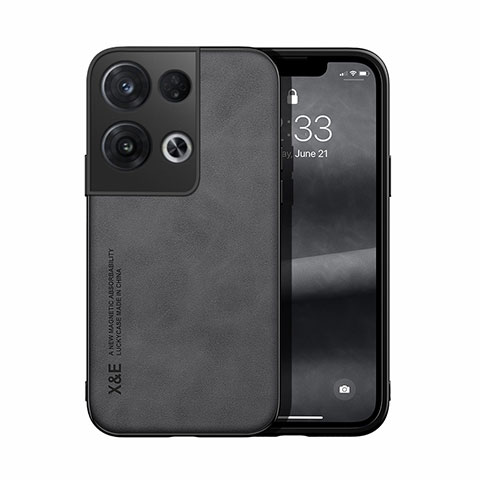 Custodia Lusso Pelle Cover DY1 per Oppo Reno8 Pro 5G Nero