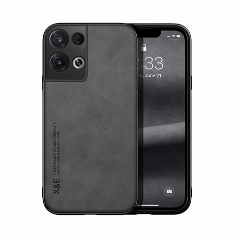 Custodia Lusso Pelle Cover DY1 per Oppo Reno9 Pro 5G Nero