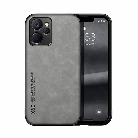 Custodia Lusso Pelle Cover DY1 per Realme 10T 5G Grigio