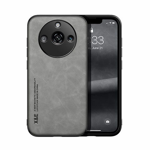 Custodia Lusso Pelle Cover DY1 per Realme 11 Pro+ Plus 5G Grigio