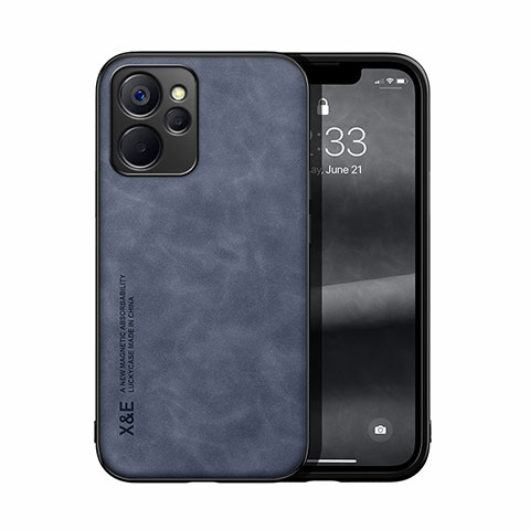 Custodia Lusso Pelle Cover DY1 per Realme 9i 5G Blu