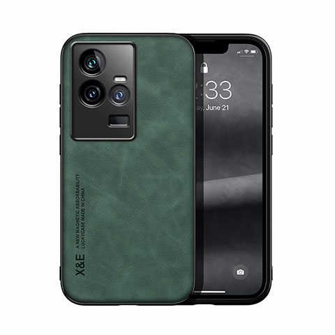 Custodia Lusso Pelle Cover DY1 per Vivo iQOO 11 Pro 5G Verde