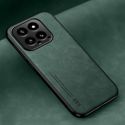 Custodia Lusso Pelle Cover DY1 per Xiaomi Mi 14 Pro 5G Verde