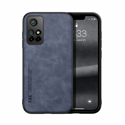 Custodia Lusso Pelle Cover DY1 per Xiaomi Poco M4 Pro 5G Blu