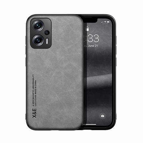 Custodia Lusso Pelle Cover DY1 per Xiaomi Poco X4 GT 5G Grigio