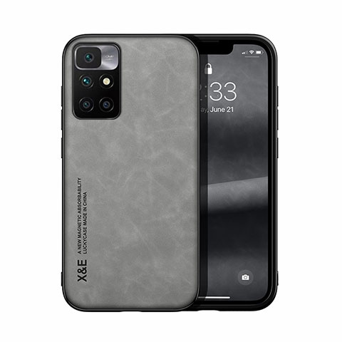 Custodia Lusso Pelle Cover DY1 per Xiaomi Redmi 10 (2022) Grigio