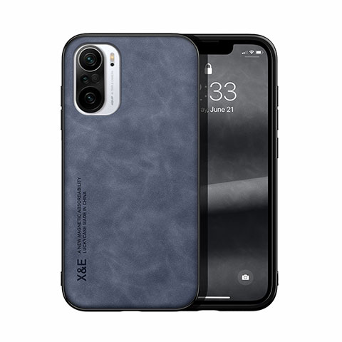 Custodia Lusso Pelle Cover DY1 per Xiaomi Redmi K40 Pro 5G Blu