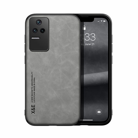 Custodia Lusso Pelle Cover DY1 per Xiaomi Redmi K40S 5G Grigio