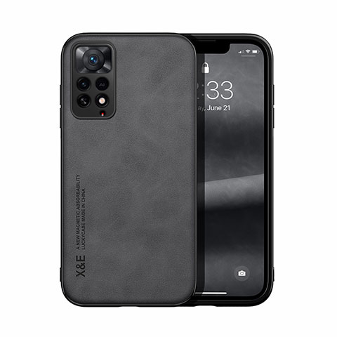 Custodia Lusso Pelle Cover DY1 per Xiaomi Redmi Note 11 Pro 4G Nero