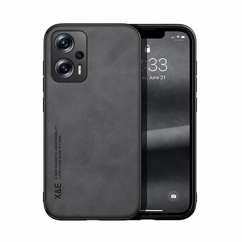 Custodia Lusso Pelle Cover DY1 per Xiaomi Redmi Note 11T Pro+ Plus 5G Nero