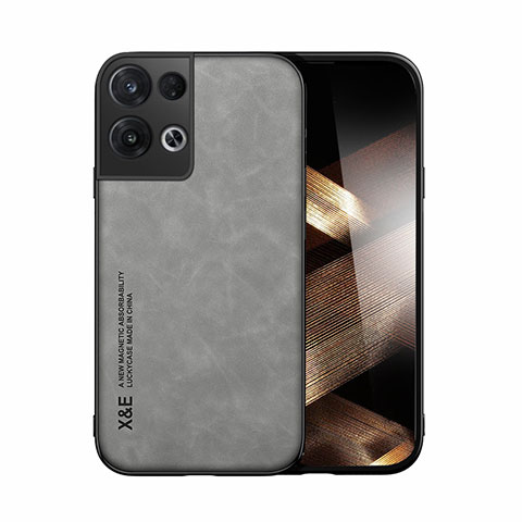 Custodia Lusso Pelle Cover DY1 per Xiaomi Redmi Note 13 5G Grigio