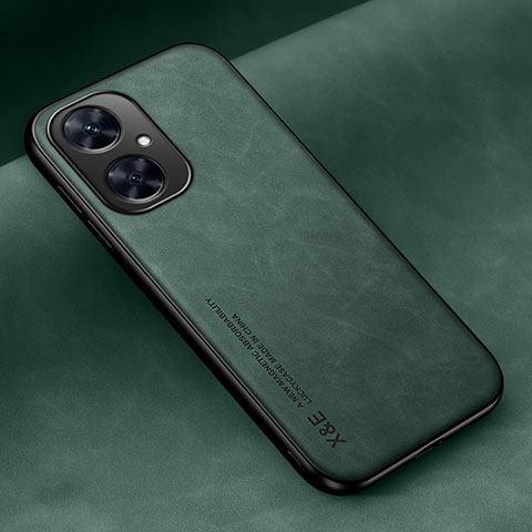 Custodia Lusso Pelle Cover DY2 per Huawei Nova 11i Verde