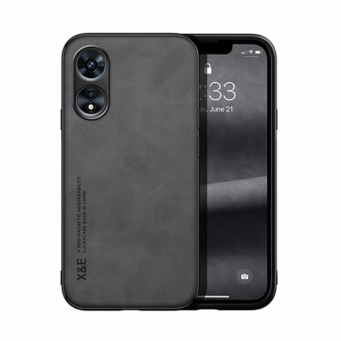 Custodia Lusso Pelle Cover DY2 per Oppo A1x 5G Nero