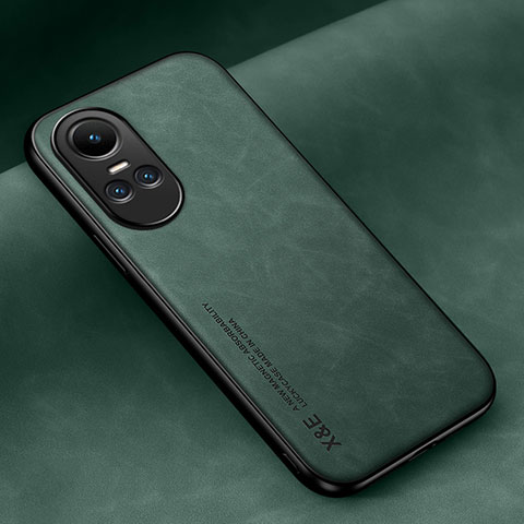 Custodia Lusso Pelle Cover DY2 per Oppo Reno10 Pro 5G Verde