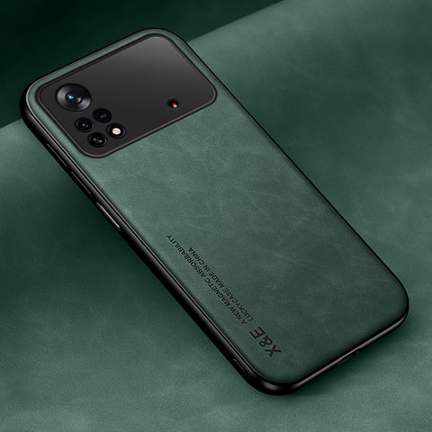 Custodia Lusso Pelle Cover DY2 per Xiaomi Poco X4 Pro 5G Verde