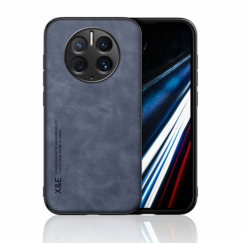 Custodia Lusso Pelle Cover DY3 per Huawei Mate 50 Pro Blu