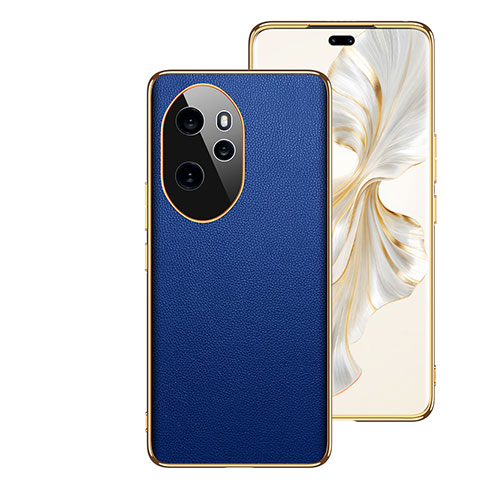 Custodia Lusso Pelle Cover GS1 per Huawei Honor 100 Pro 5G Blu