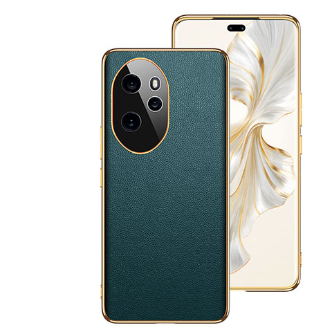 Custodia Lusso Pelle Cover GS1 per Huawei Honor 100 Pro 5G Verde