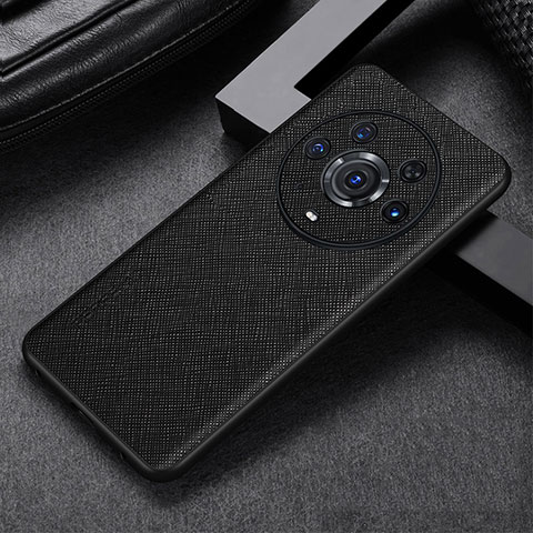 Custodia Lusso Pelle Cover GS1 per Huawei Honor Magic3 Pro 5G Nero