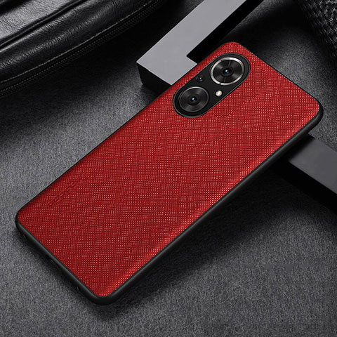 Custodia Lusso Pelle Cover GS1 per Huawei Nova 9 SE Rosso