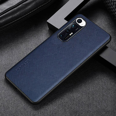 Custodia Lusso Pelle Cover GS1 per Xiaomi Mi 10S 5G Blu