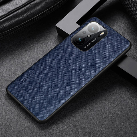 Custodia Lusso Pelle Cover GS1 per Xiaomi Redmi K40 5G Blu